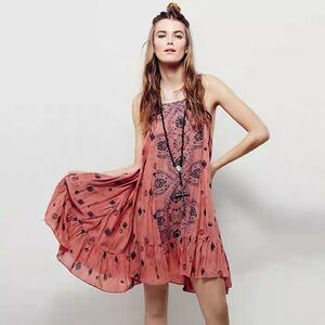 Free People Pink Mini Dress